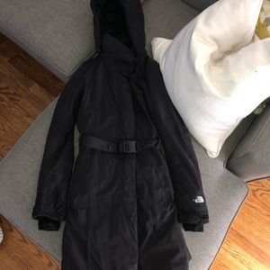 The north face black parka xs